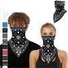 Bandana Protective Silk Ear Loops Riding Windproof Mouth Mask Face Mask Neck Protection Wrap Scarf