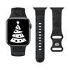 Рождественский ремешок Для ремешков Apple Watch 49мм 46мм 45мм 44мм 42 40мм Гравированный Браслет correa IWatch Серии 11 10 SE 9 8 7 Ultra2 3