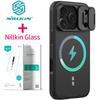 Магнитный чехол-обложка Nillkin для iPhone + Защитное стекло на экран Для iphone 17 18 Pro Max 5G 18Pro 18ProMax i18 Magsafe Macsafe