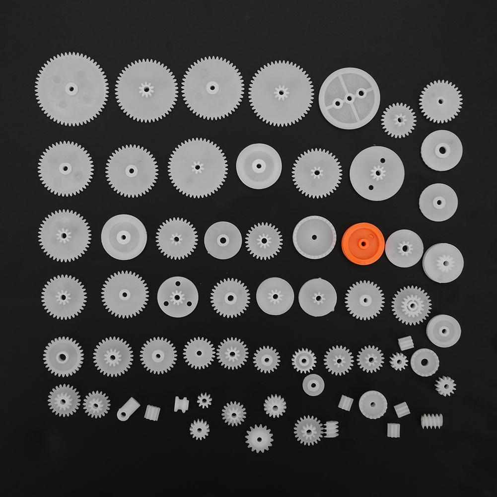 64 шт. пластиковый зубчатый ремень шкив вал рукав червь набор DIY модель робота игрушечные аксессуары