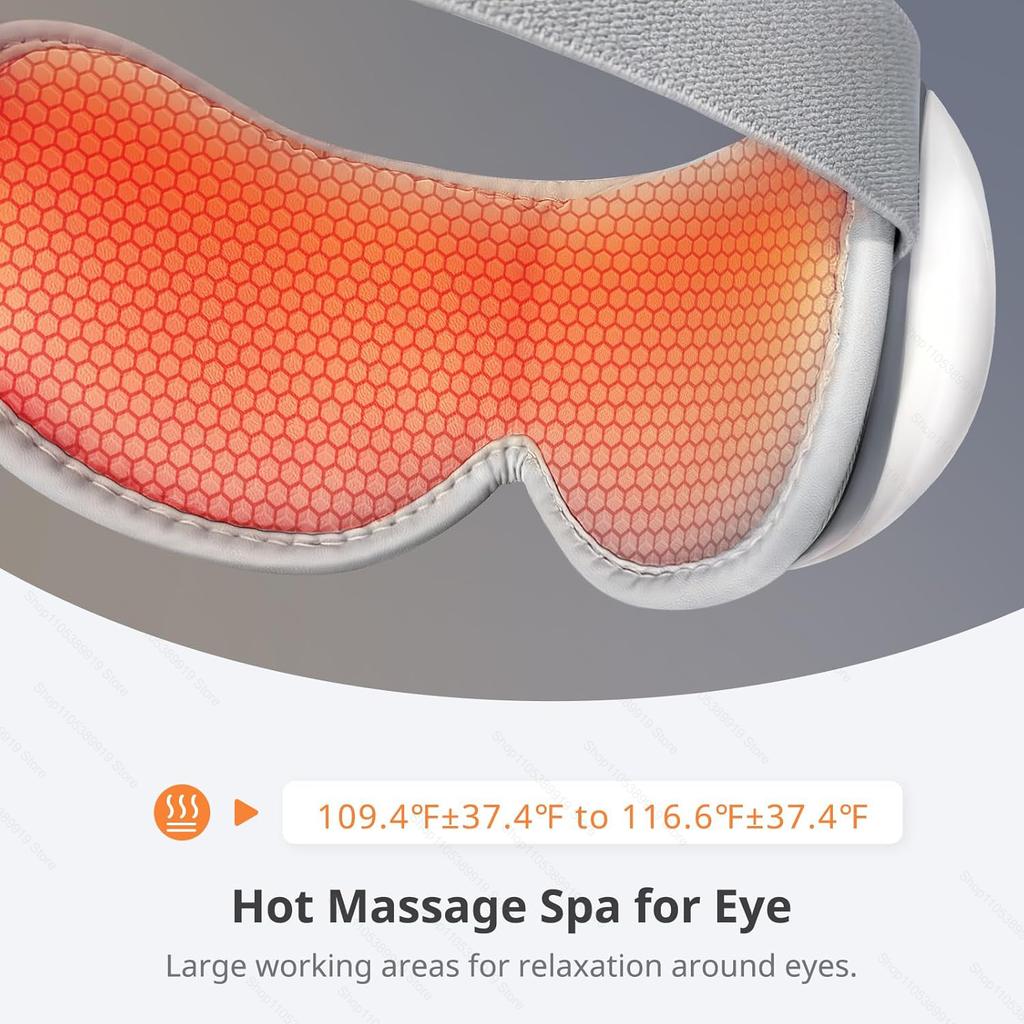 New Eye Massager with Heat Smart Massager Airbag Compress Mask Care Instrument Sleepping Eye Relax Fatigue Eye Massage Instrument with Timing Function