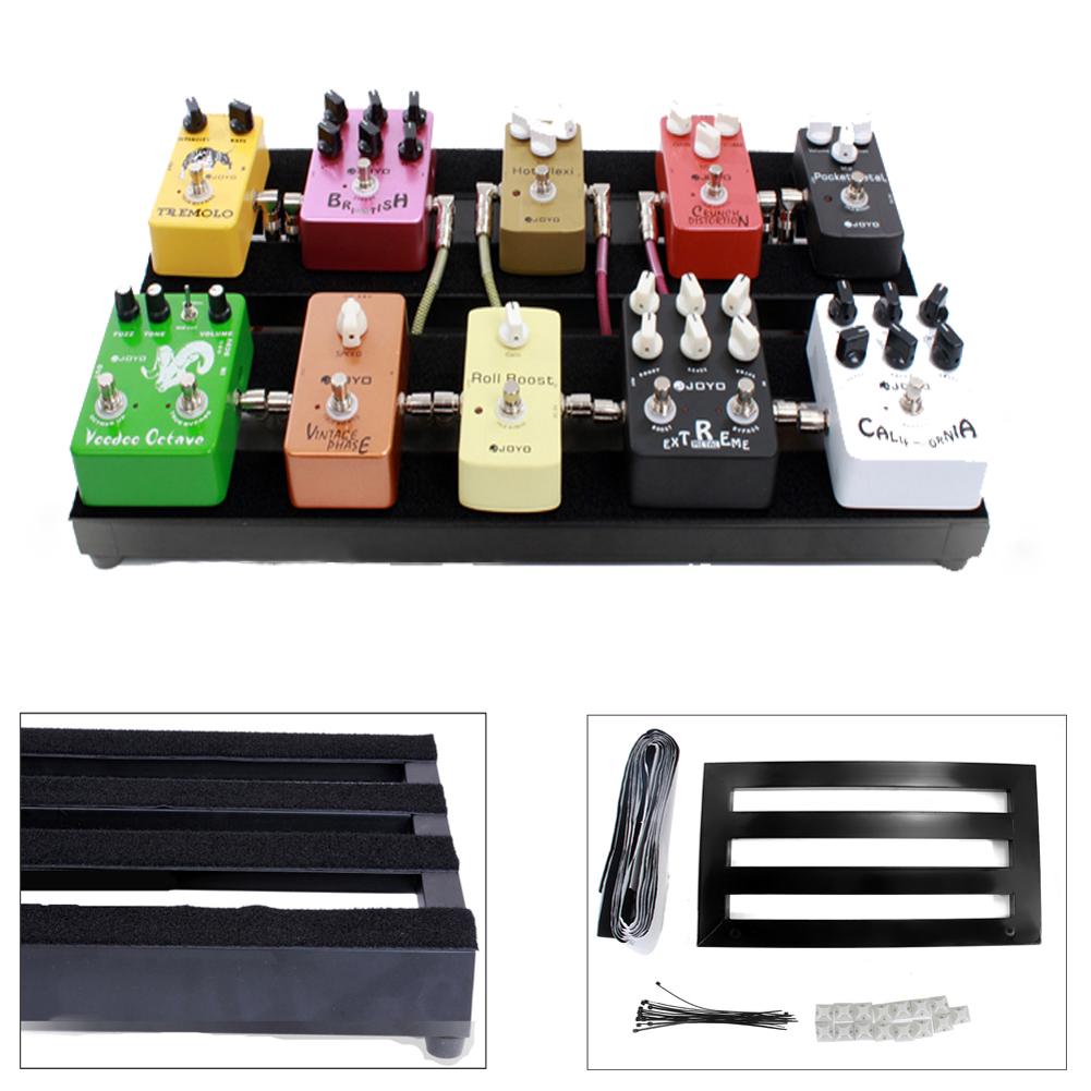 Electric Guitar Effects Bracket with Magic Tape Alloy Effects Pasting Board Professional Musical Instrument Accessories