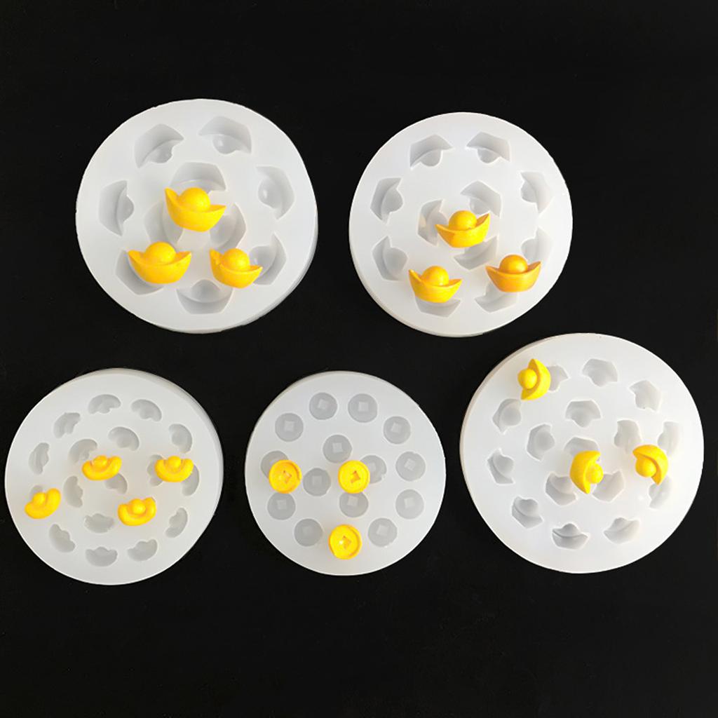 Слитки и монеты в китайском стиле Формы для свечей Формы для литья Формы для выпечки Формы для шоколада Силиконовая форма Формы для эпоксидной смолы