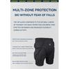 COPOZZ Upgraded Ski Knee Pads Motorcycle Skating Sport Protective Skiing Butt Protector Padded Breathable Adjustable Gear Shorts