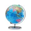 Sphere Diameter 20cm Full English World Globe HD Printed Desk Teaching LED Lights Globe Metal ABS 360° Rotation Office Crafts