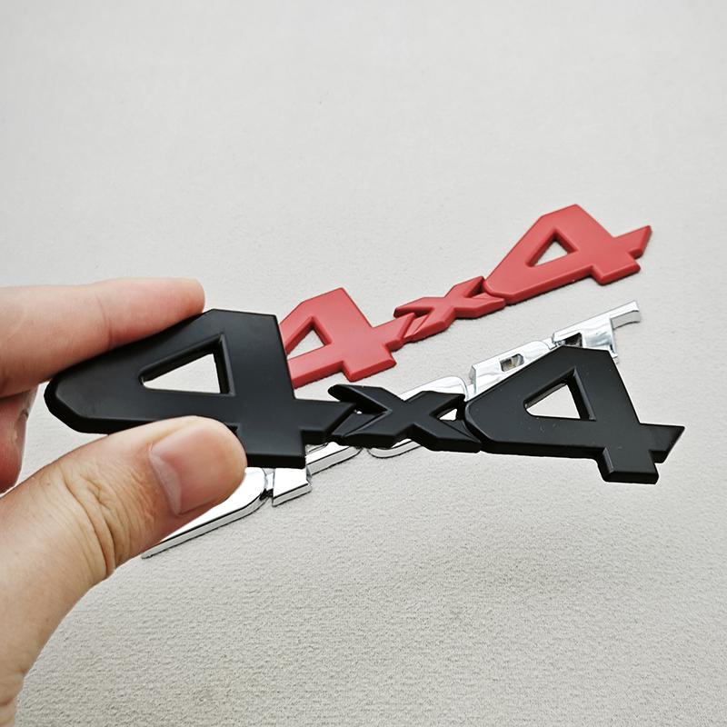 3D Metal Car Rear Bumper Trunk Logo 4X4 Sport Emblem Sticker For JEEP Toyota Land Cruiser 4Runner Tacoma Tundra Hilux Fortuner AD2