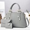 Fashionable Large Capacity Shoulder Bag Set In Soft Pu With Elegant Macaron Options Color