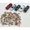 N Gauge Doll and Miniature Car Random Set (100 Dolls, 5 Miniature Cars) 1/150 Scale Ideal for Dioramas, Architectural Models, Etc.