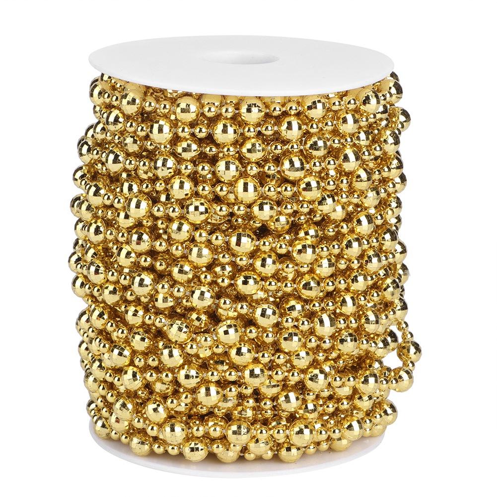 20 м Искусственная нить из бусин из искусственного жемчуга для рождественской елки, свадебной занавески, DIY-украшения, аксессуар для DIY-украшения, бусина из искусственного жемчуга