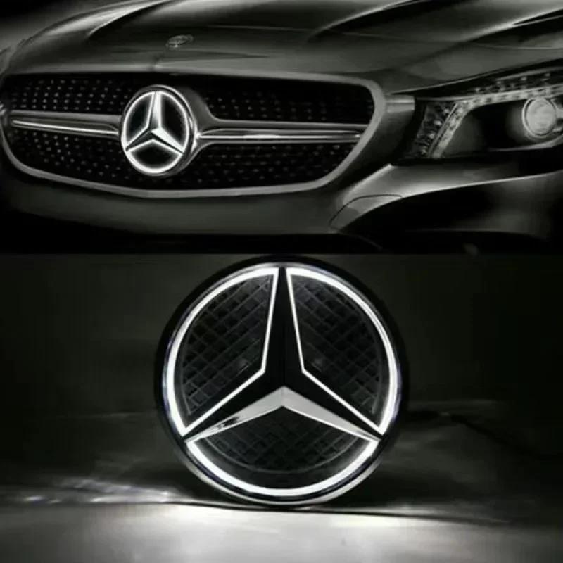 AABIC1 White Blue Red Light Car Front Grilled Star Emblem LED Illuminated Logo for Mercedes Benz W447 V-class VITO1
