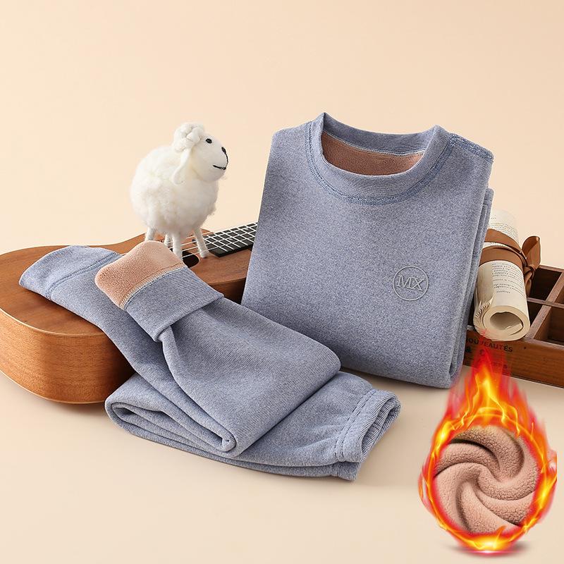 Детский комплект термобелья Plush - унисекс, утепленная рубашка и штаны для осени/зимы