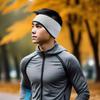Повязка на голову Yousheng Ponytail для бега, зимние флисовые наушники, противоскользящая защита ушей, высокоэластичная повязка на голову для бега, аксессуар для путешествий на открытом воздухе