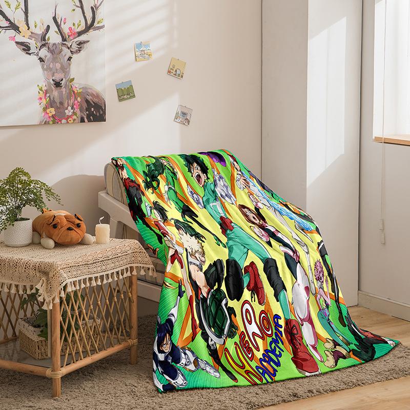 Серия Моя геройская академия Фланелевое одеяло 3D-печать Одеяло для дивана Утолщенное одеяло Партия