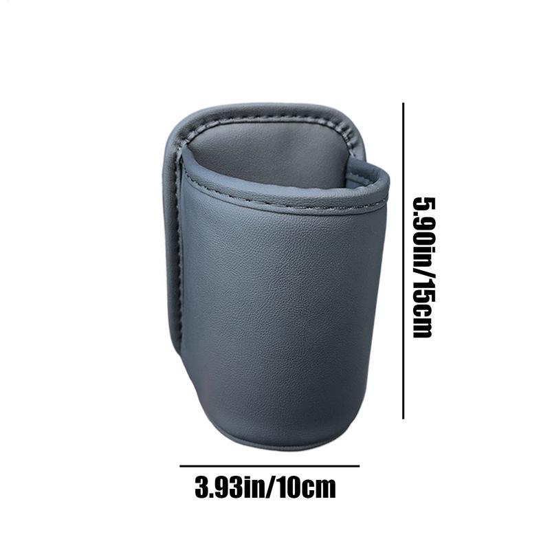 Pu Leather Car Door Cup Holder Auto Drink Rack Storage Bin Auto Back Seat Cup Holder Organizer For Car Interior Accessories
