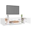 Vidaxl Szafka Tv Z Oświetleniem Led, Biała, 160X35X40 Cm