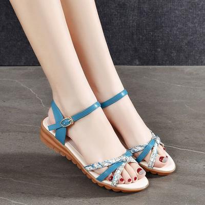 Уличные женские сандалии на низком каблуке, плоские резиновые туфли, азиатский размер 2025, роскошная обувь, противоскользящая, горячая, VIP, оригинальная обувь