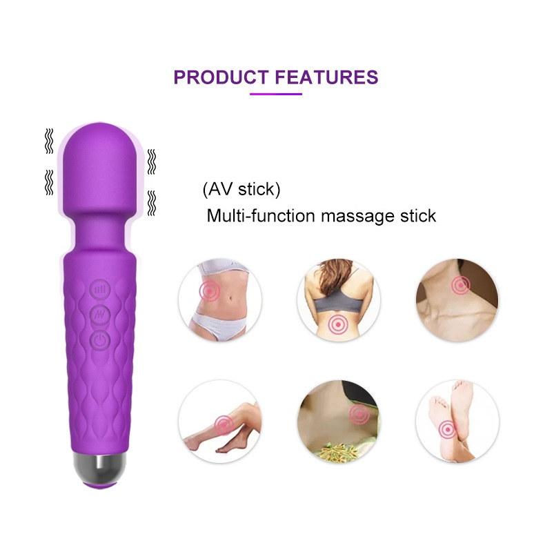 Powerful Magic Wand Vibrators for Women Clitoris Stimulator AV Stick G Spot Massager Female Masturbator Sex Toys for Ladies Couple Games