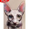 Алмазная вышивка Мозаика Кот Полный квадратный/круглый Алмазная картина Вышивка крестиком Животное подарок ручной работы