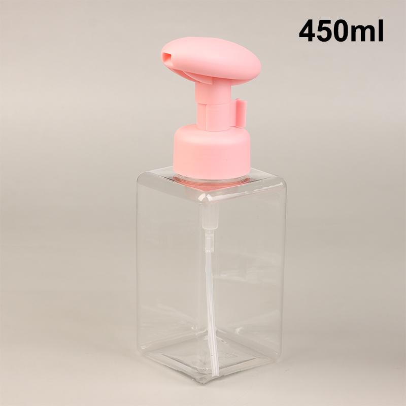 250/450ml Foam Dispenser Plastic Refillable Empty Soap Refillable Press Bottle Cosmetics Packaging Liquid Soap Container