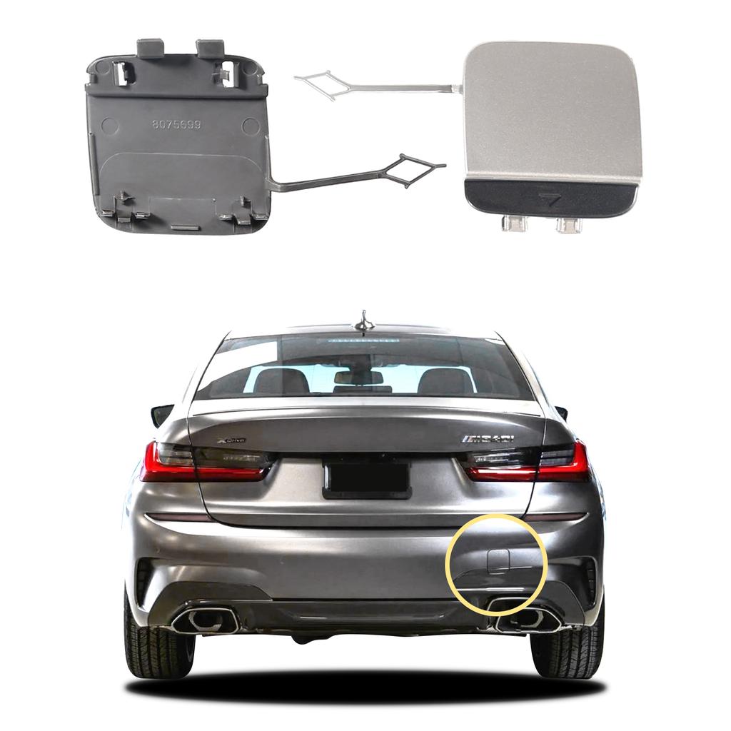 Rear Bumper Tow Hook Cap Towing Eye Cover For BMW 3 G20 G21 M-Sport 2018 2019 2020 2021 2022 51128099902 Car Accessories