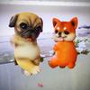 Animal Decorative Statue Mini Cat Dog Resin Ornament Compact Design Flower Pots Fish Tanks Aquariums Figure