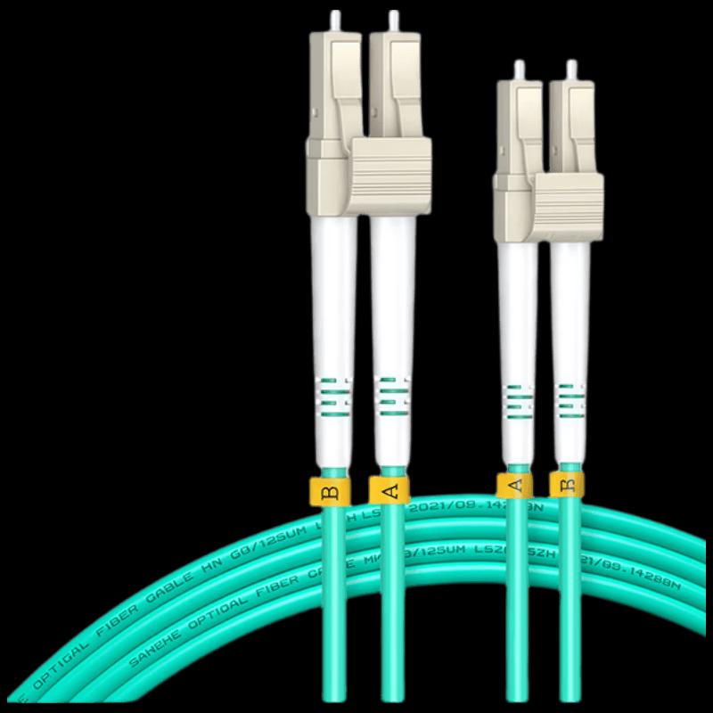 SAMZHE G4 LC-LC OM4 Multimode Duplex Fiber Optic Patch Cable