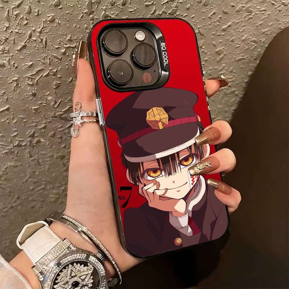 Харуно Хироми (Туалетный Ханако-кун) Милый Чехол для Телефона Для iPhone 17,16,15,14,13,12,11 Plus,Pro Max,XS,Красочный Серебряный Чехол для Телефона Funda Cover