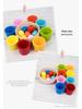 Набор разноцветных деревянных шариков и чашек для раннего развития: Улучшение координации движений рук и глаз, а также взаимодействие родителей и детей