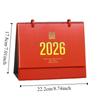 Chinese Style 2026 Desk Calendar Solid Color Month Date Display Monthly Planner Coil Binding Simple Horse Year Calendar