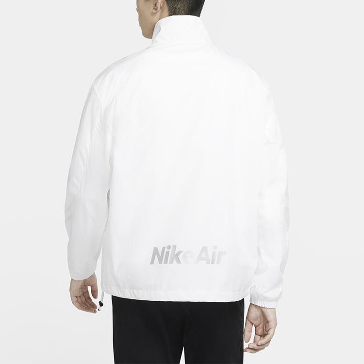 Nike Воздушная удобная повседневная свободная модная куртка с воротником-стойкой Мужская верхняя одежда белого цвета CU4119-100