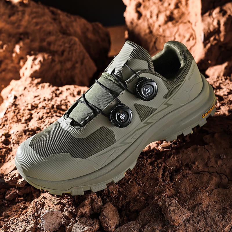 Men Outdoor Hiking Shoes Breathable Trekking Sneakers Non Slip Walking Shoes Lightweight Trail Travel Footwear Casual Wear