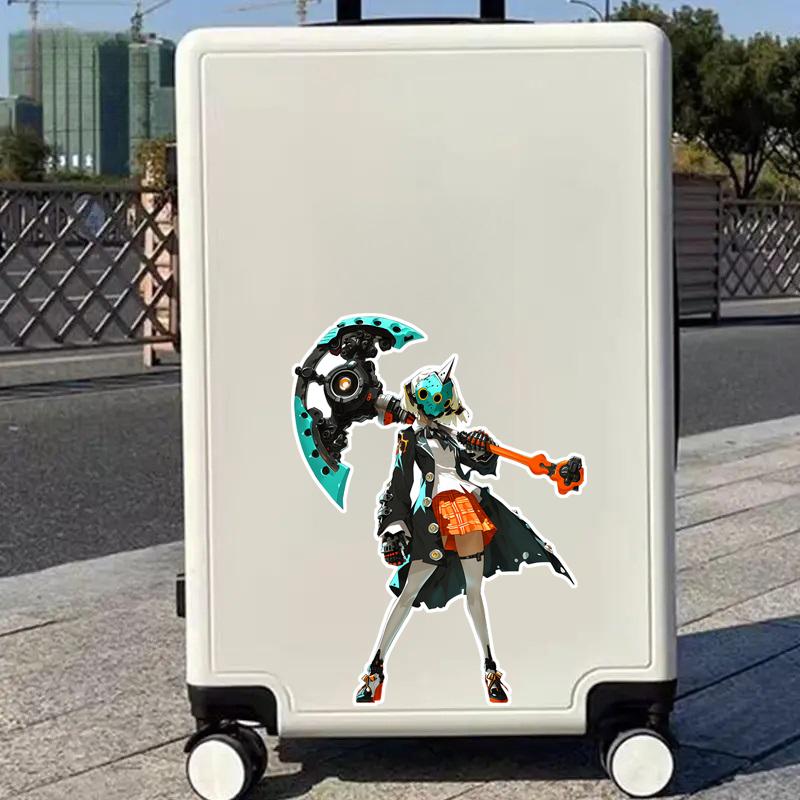 Наклейка на автомобиль с изображением девушки-аниме, виниловая наклейка с изображением мультфильма, самоклеящаяся наклейка для стеклянных поверхностей, одноразовое автомобильное украшение JDM для багажника, бампера, защиты дверей