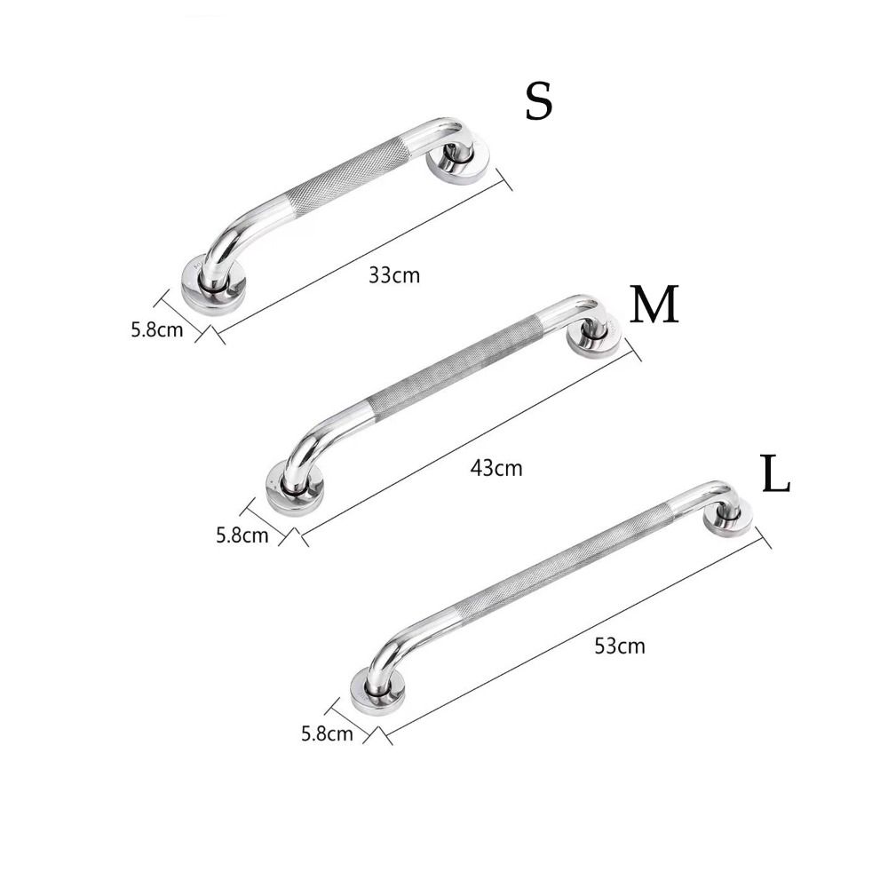 With Anti Slip Texture Shower Safety Support Handle 300/400/500MM Toilet Handrail The Elderly