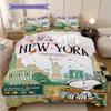 1PC Snoopy pattern Bedding Quilt Set Quilt Cover Pillowcase Home Decoration Birthday Gift (1 * duvet cover + 2 * pillowcase, without core)