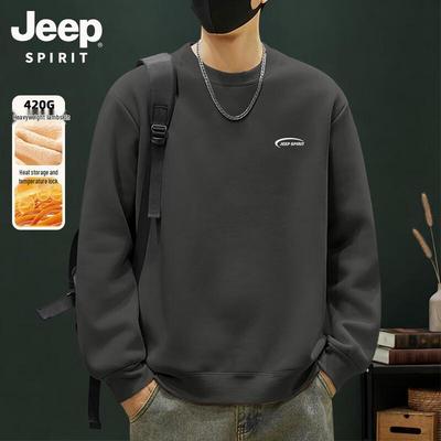 Мужской зимний флисовый свитшот с круглым вырезом JEEP SPIRIT