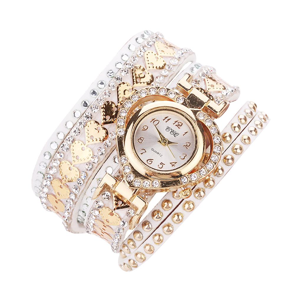 Diamond Bracelet Watch Circle Ladies Love Student Girlfriend Bracelet Watch Women's Watch