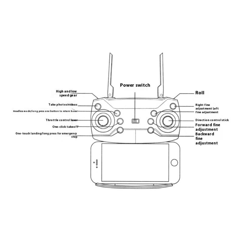 Дрон 8k Длительный срок службы батареи Бесщеточный складной квадрокоптер Высокое разрешение Аэрофотосъемка Дистанционное управление Самолет Игрушка