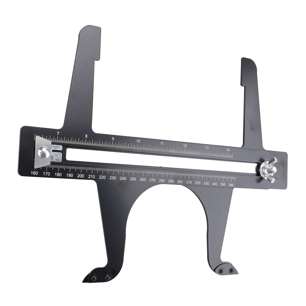 Инструмент для сброса тормозов, калибр 6,5–14,25 дюйма, двойная шкала, нержавеющая сталь, тормозной барабан, измерение и сброс T