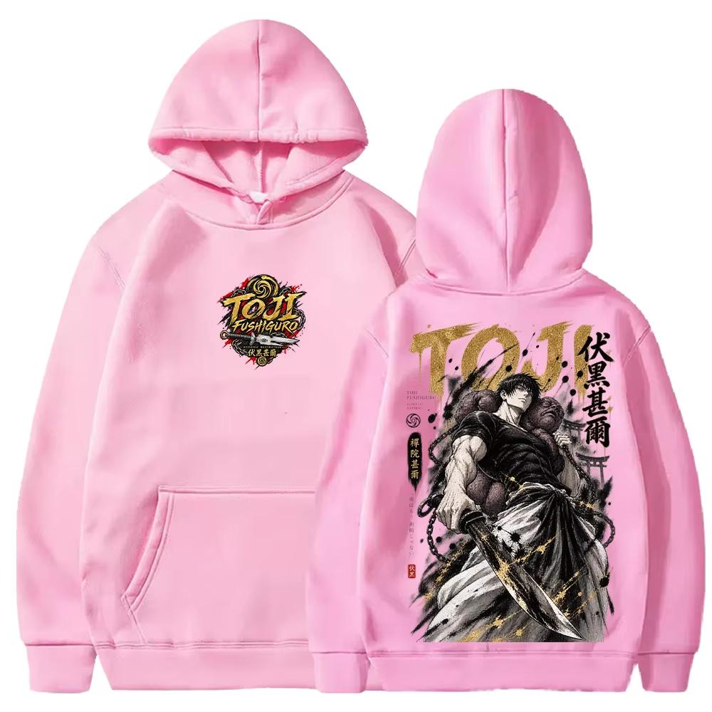 Anime Jujutsu Kaisen Toji Fushiguro Graphic Print Hoodie Men Women Streetwear Fashion Leisure Sweatshirt Oversized Outdoor Harajuku Y2K Style Pullover