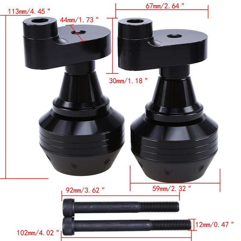 Универсальные защитные слайдеры для рамы мотоцикла, антикраш-накладка, защита для мотокросса, алюминий, подходит для Suzuki GSXR1000 2005-2006