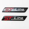 2Pcs/set Metal ST LINE Logo Sticker Emblem Fender Badge Car Body Side Sticker Decal