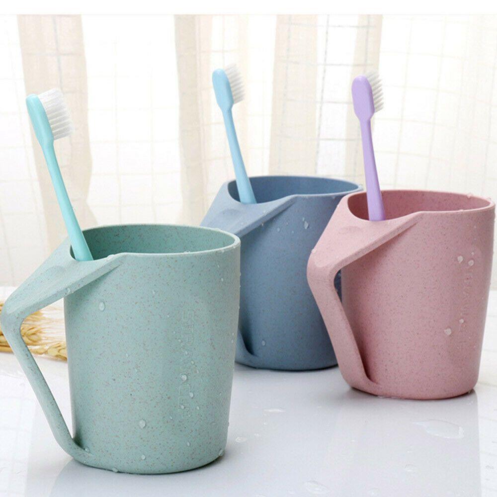 Экологичная стакан-зубная щетка с ручкой, кружка-стакан, стаканы из пшеничной соломы, стакан для ополаскивателя рта, пластиковый стакан