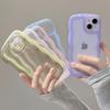 Silicone Cute Curly Wave Transparent Case For Iphone 14 11 12 13 Pro Max X Xr Xs 13pro 14pro Shockproof Clear Soft Cover Cases