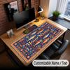 Fish Ocean Theme Custom Mouse Pad Personalized With Name Text Customized Desk Mat For Office Home Decor
