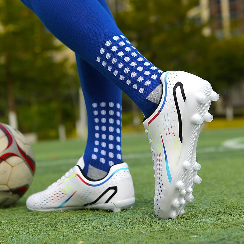 Футбольные бутсы с длинными и короткими шипами, Прочные и легкие футбольные бутсы для мальчиков и девочек, Футбольные бутсы для матчей и тренировок