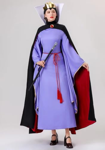 [Housaku Co., Ltd.] Злая Королева Белоснежки Королева Колдунья Мачеха Костюм для Косплея Средневековый Аристократический Элегантный Хэллоуин Школьный Фестиваль Фестиваль Co