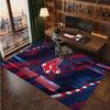 Boston Red Sox Personalized Crystal Velvet Carpet, Customized Name Text Soft Anti‑Slip Rug for Living Room Bedroom