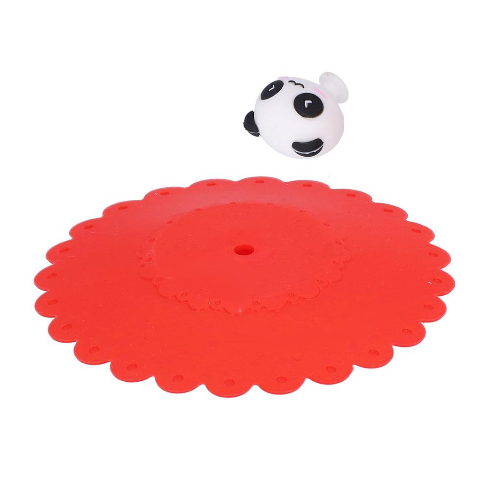 6Pcs Soft Flexible Mug Cover Silicone Anti-Dust Cup Cover Cartoon Food Lid For Hot Beverages