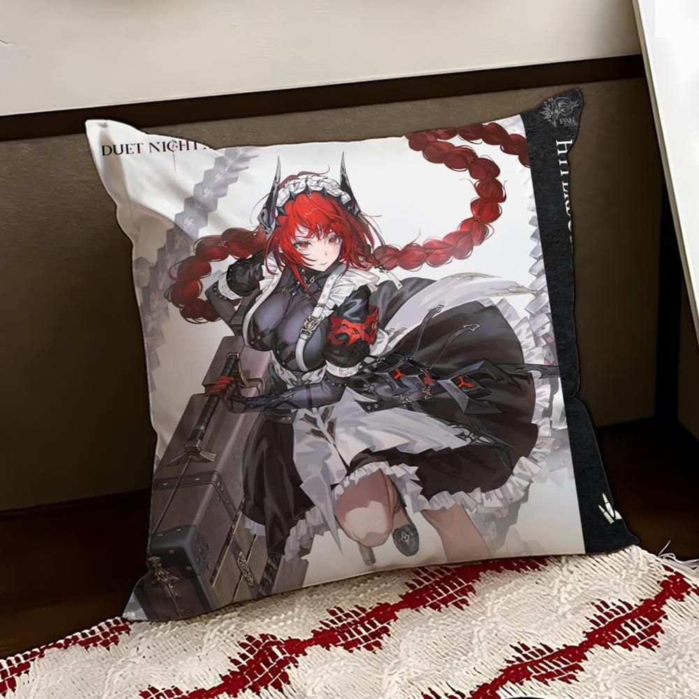 DDuet NNight AAbyss Cushion Cover Reversible Soft Durable Pillow Cover Home Car MultiScene Use for Daily Comfort