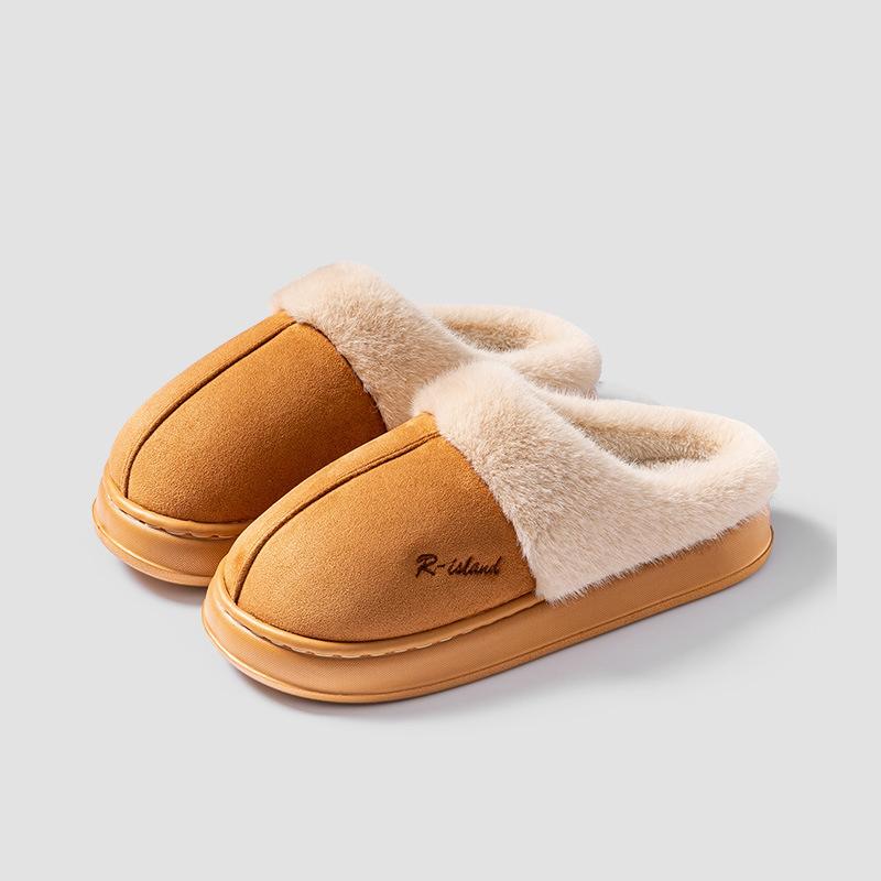 Fashion Litfun Winter Women Fluffy Slippers Casual Soft Thick Sole Fuzzy Indoor Slides Warm Plush Home Slippers Fur Women Cotton Slipper